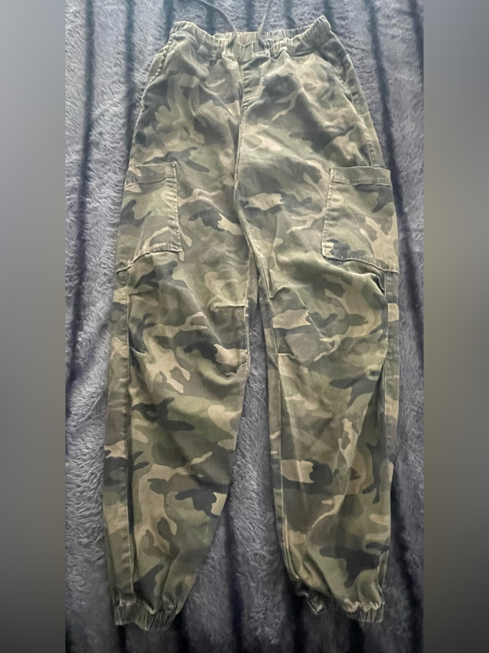 American Bazi Olive Camo Cargo Joggers